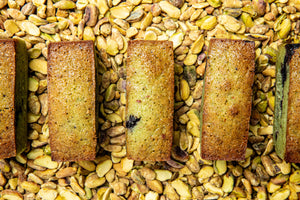 FINANCIER PISTACHES & MYRTILLES